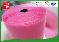 Custom Color Wide Hook & Loop Fastening Tape 100% Nylon Light Pink