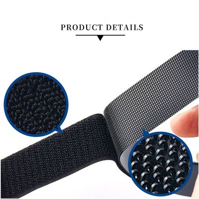 Grado A: cinta de fijación de gancho y bucle de nylon 100% personalizable para aplicaciones de trabajo pesado