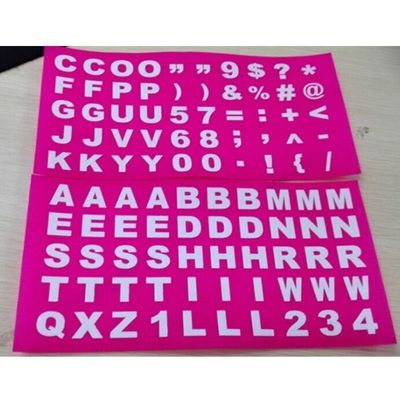 Impresión personalizada letras del alfabeto gancho de nylon