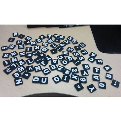 Impresión personalizada letras del alfabeto gancho de nylon