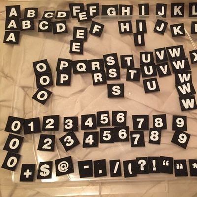 Impresión personalizada letras del alfabeto gancho de nylon