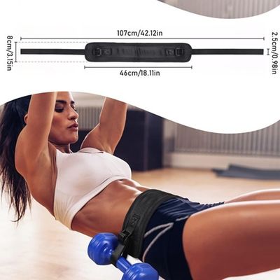 Amplia 2 pulgadas ajustable cinturón de empuje de la cadera de entrenamiento Pad para mancuernas Impresión personalizada aceptada