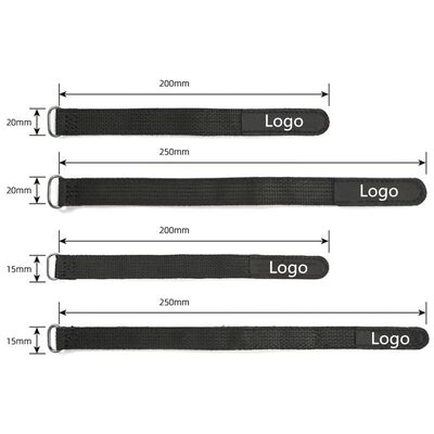 Cintas ajustables de gancho y bucle con respaldo de silicona antideslizante para el montaje de la batería y la protección electrónica