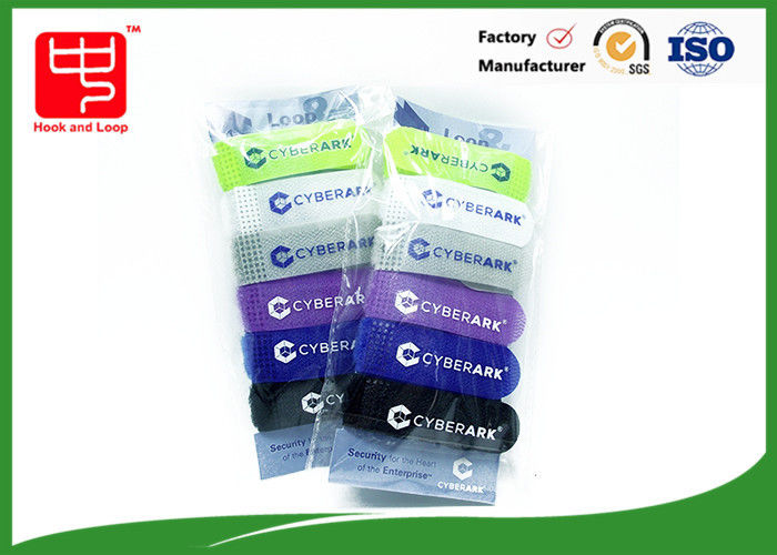 Bridas de plástico de nylon coloreadas 6pcs/bolso conveniente/característica portátil del gancho y del lazo