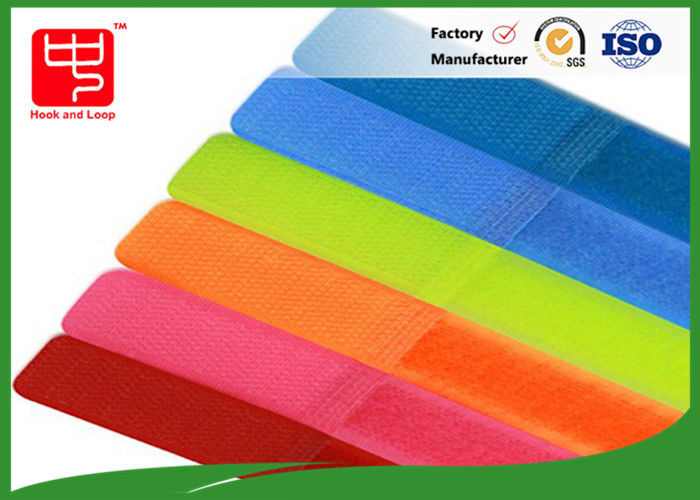 La aduana coloreada imprimió las bridas de plástico/las cintas de Velcro reutilizables del velcro rueda para el alambre del usb ordenado