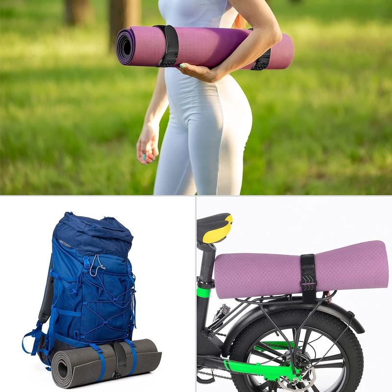 Cintas de agujero y bucle para mangueras, cuerdas, bicicletas, equipaje, camping, esteras de yoga